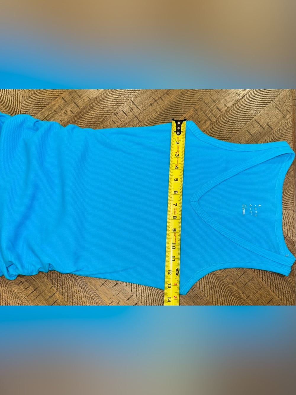 🩵 Bright Turquoise Blue V-Neck Midi Ruched Dress w/ Low Side Slit - size Small - Picture 11 of 15